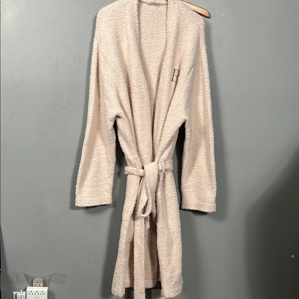 Pottery Barn Women's Teddy Bear Faux Fur Robe, one size belted
